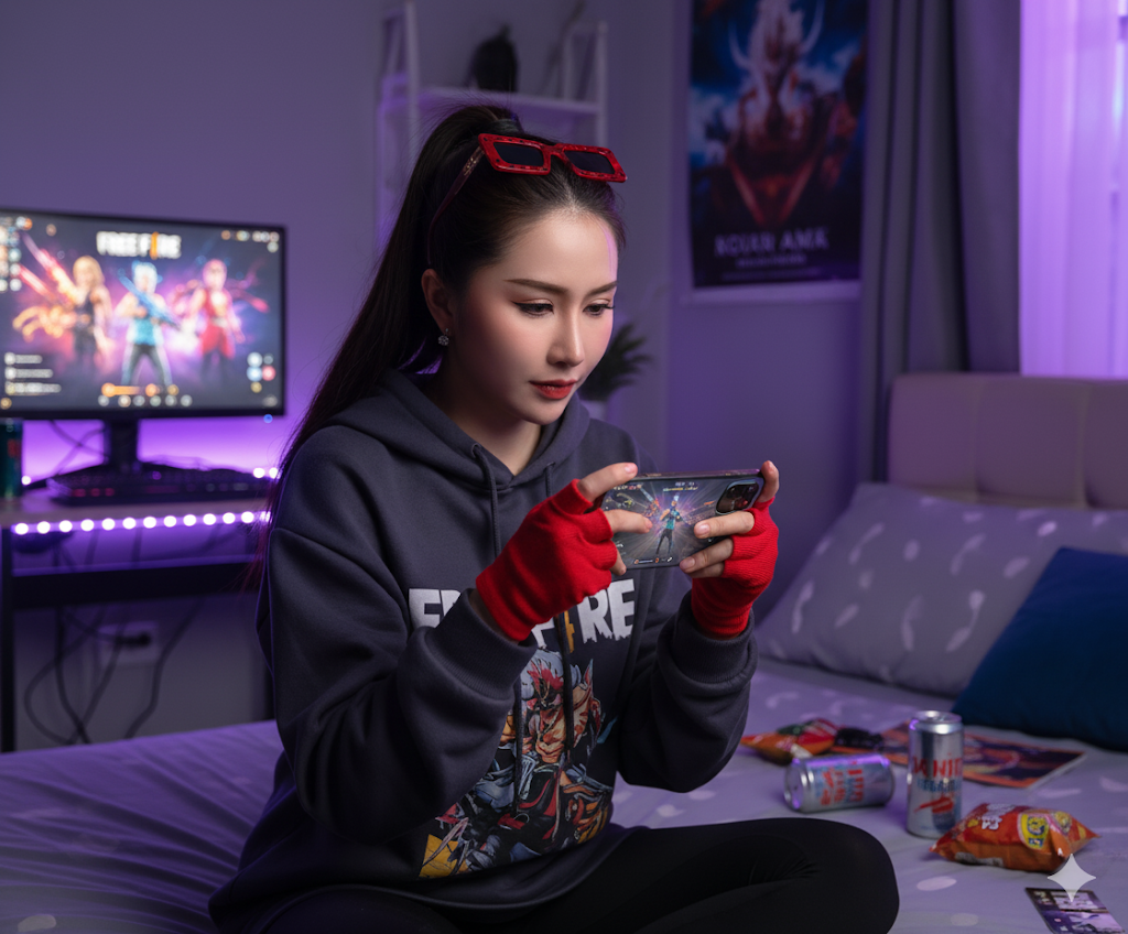 Keyla dan Keseruan Bermain Free Fire